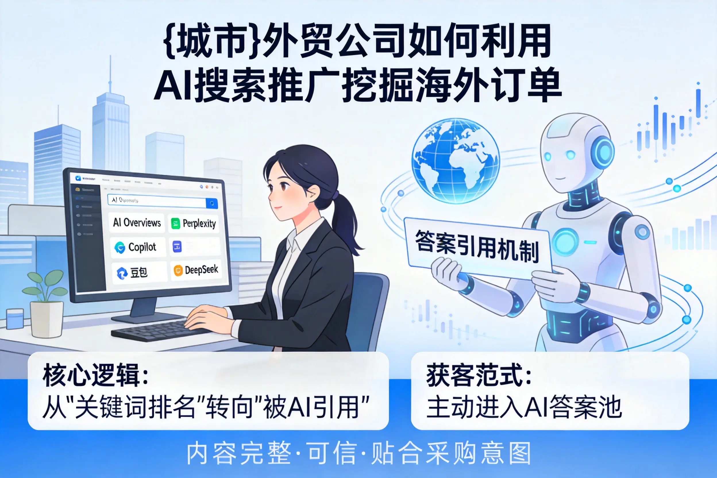 海口外贸公司如何利用AI搜索推广挖掘海外订单