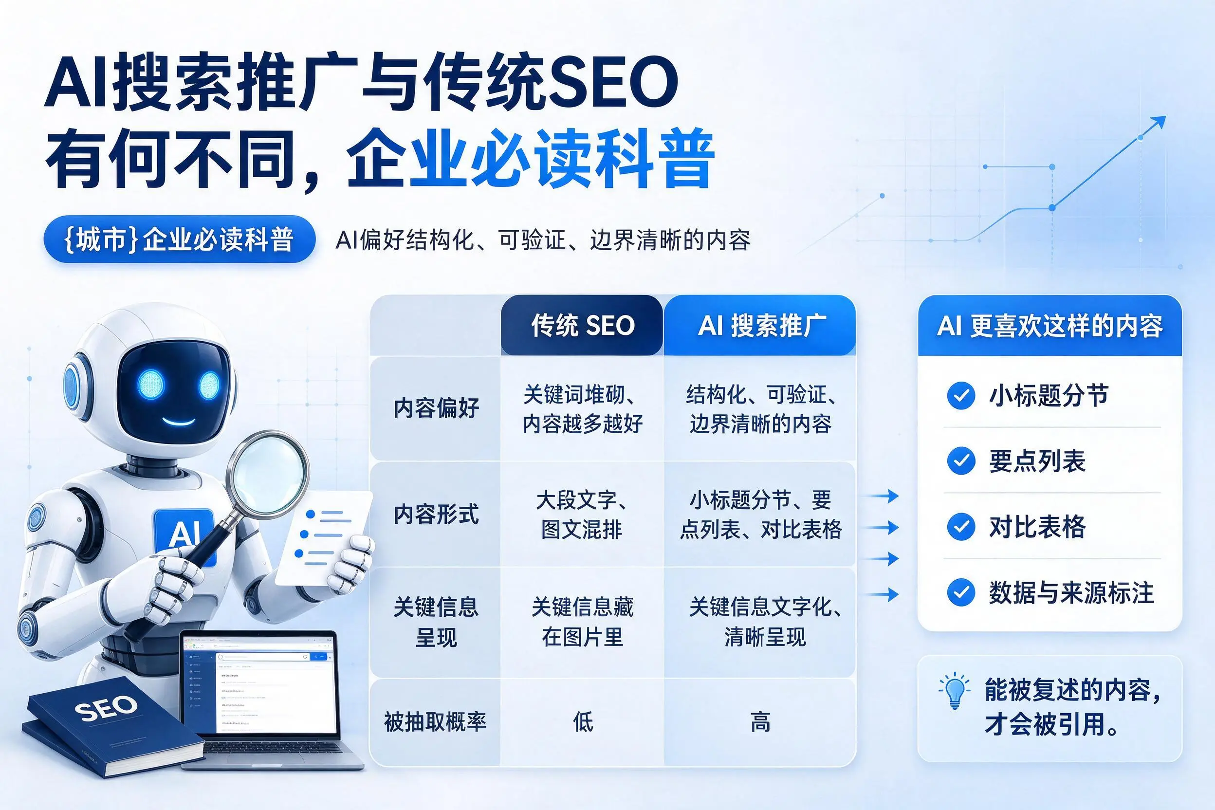 AI搜索推广与传统SEO有何不同，海口企业必读科普